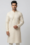 MLS EMBROIDERED KURTA PAJAMA
