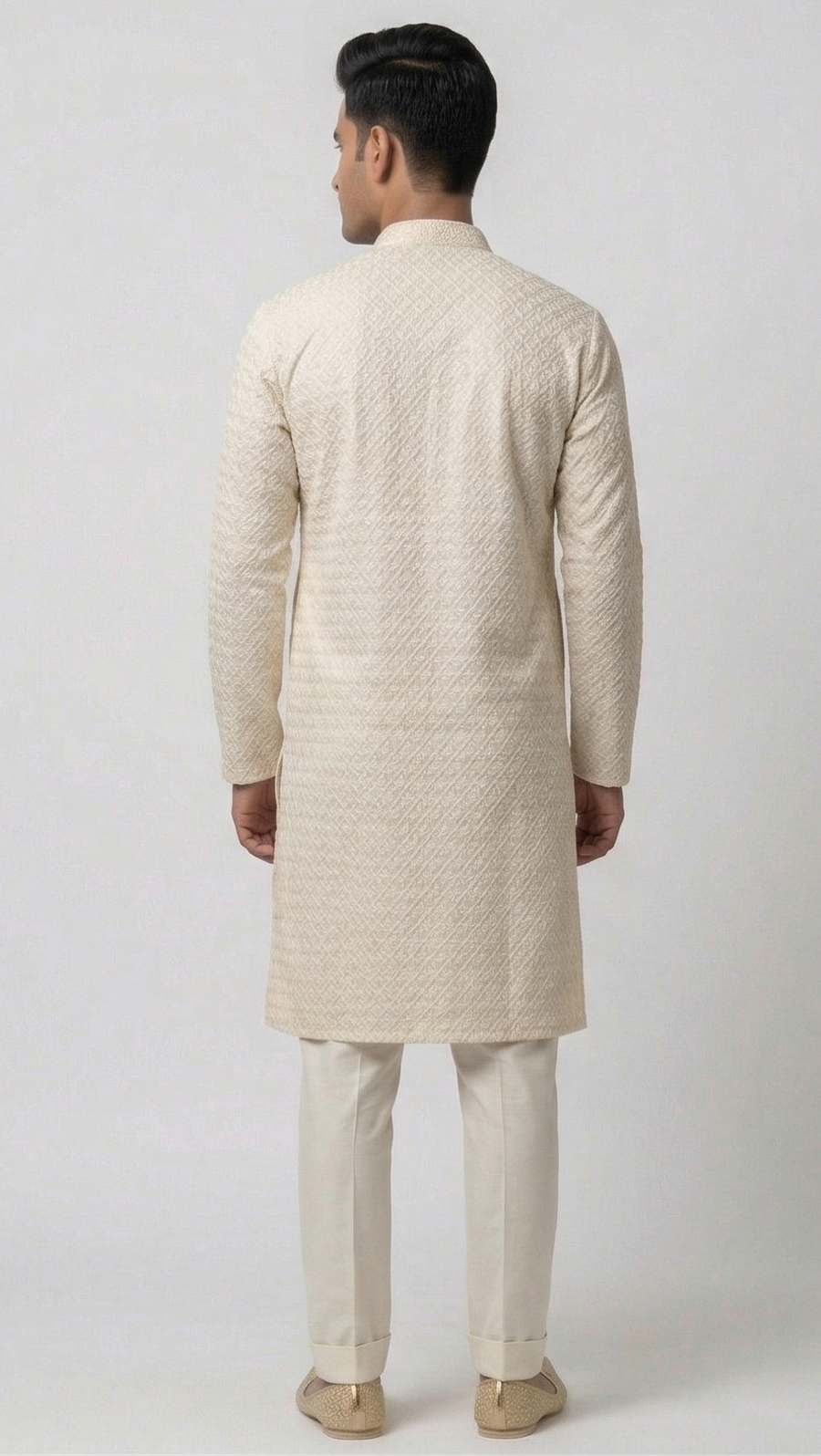 MLS EMBROIDERED KURTA PAJAMA