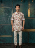 MLS PRINTED SHORT KURTA H/S