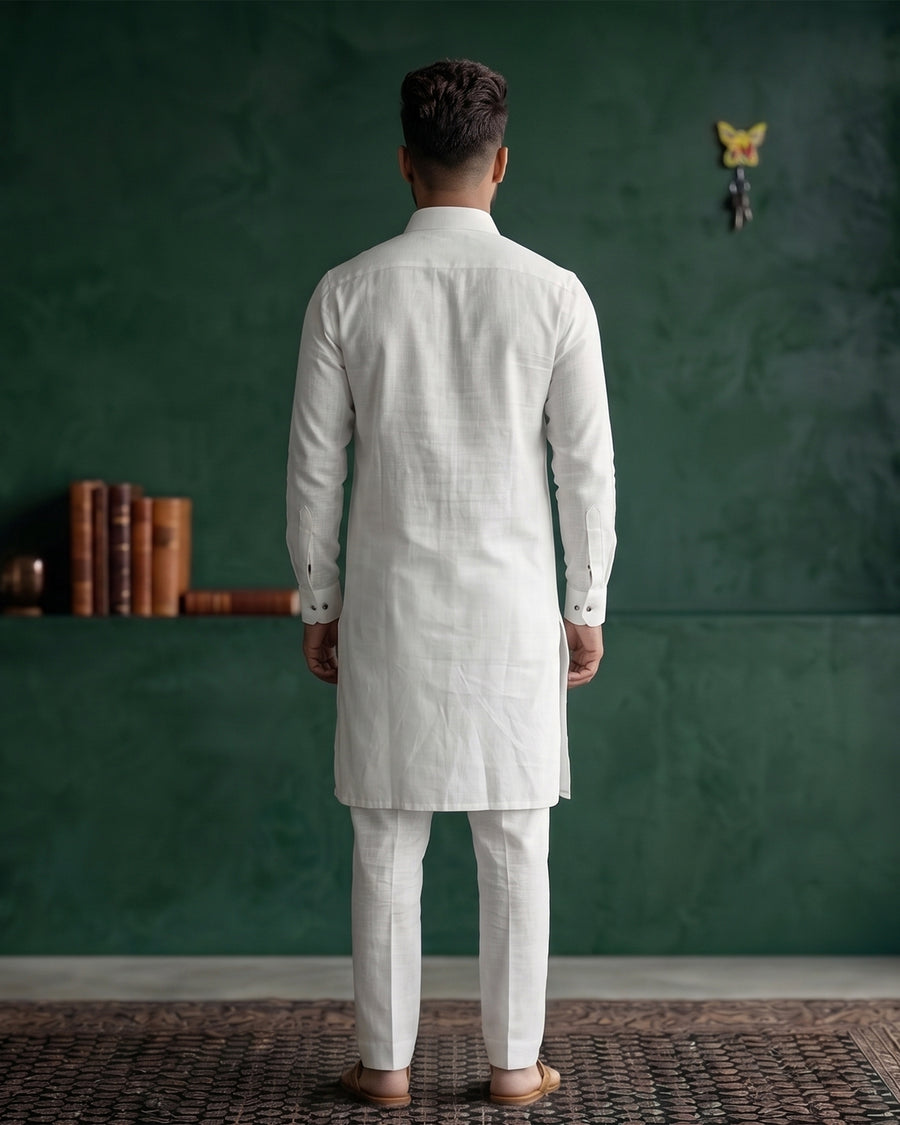 MLS LINEN PATHANI SUIT 2PCS