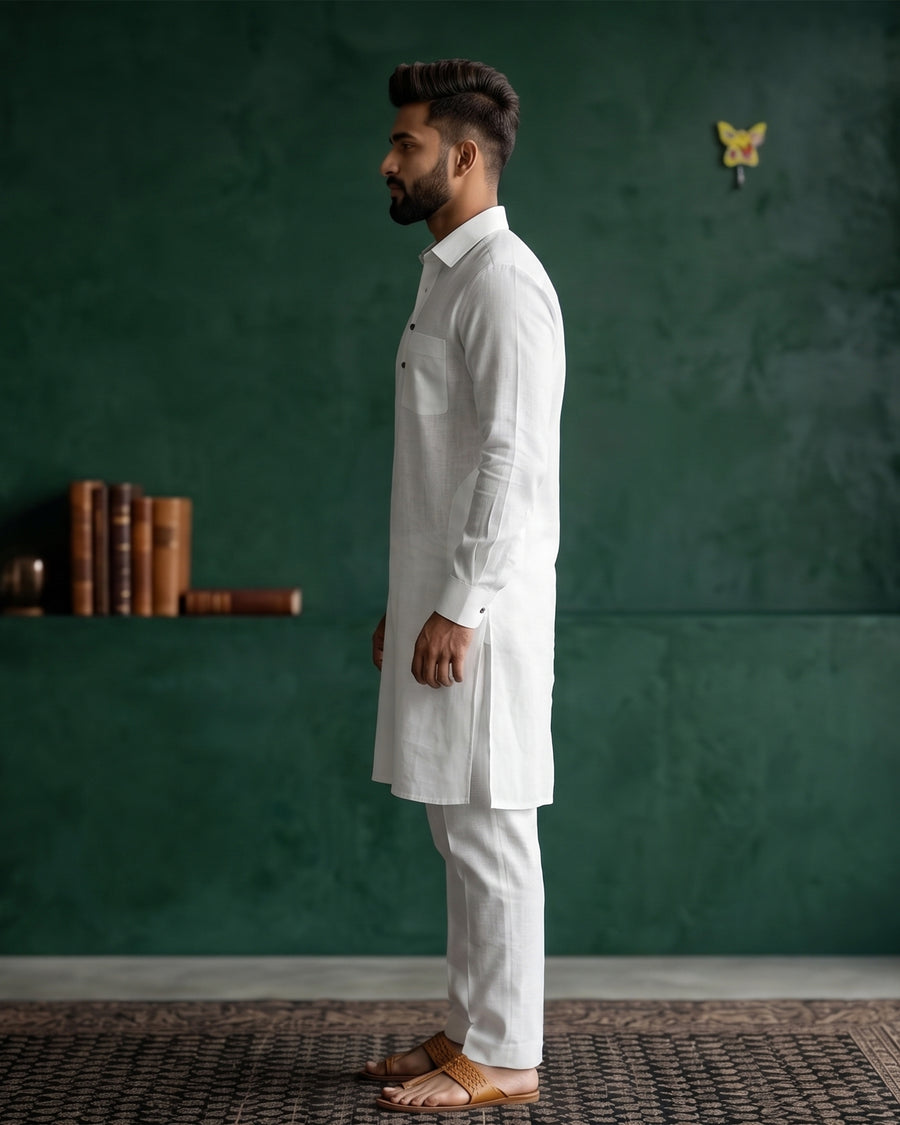 MLS LINEN PATHANI SUIT 2PCS