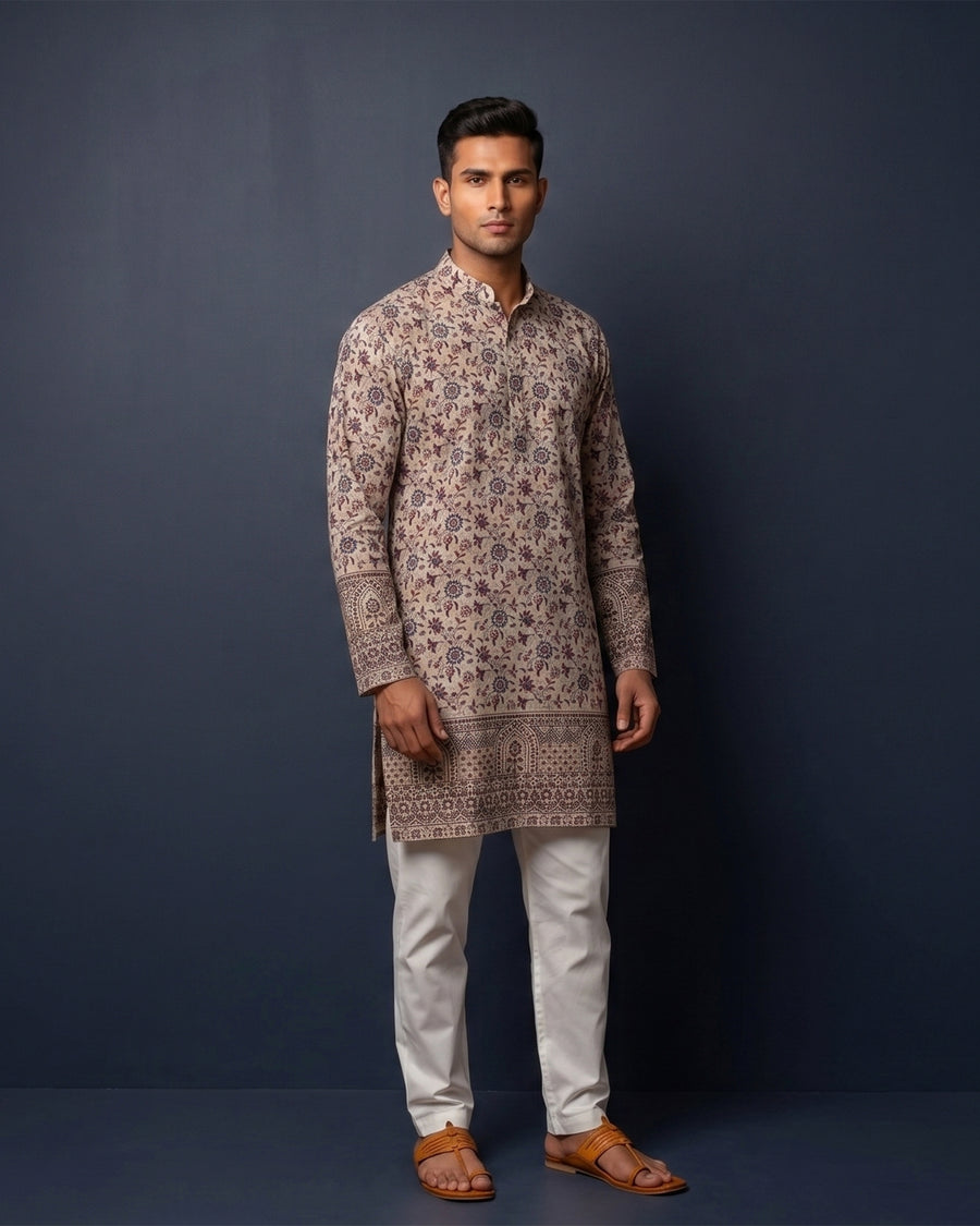 MLS EMBROIDERED KURTA PAJAMA