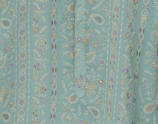MLS EMBROIDERED KURTA PAJAMA