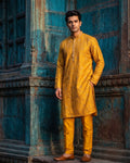 MLS EMBROIDERED KURTA PAJAMA 2PCS