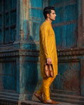 MLS EMBROIDERED KURTA PAJAMA 2PCS