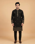 MLS EMBROIDERED KURTA PAJAMA