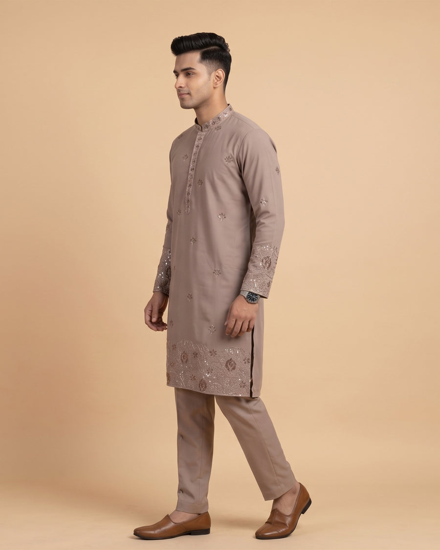 MLS EMBROIDERED KURTA PAJAMA