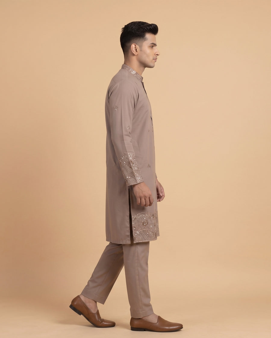 MLS EMBROIDERED KURTA PAJAMA