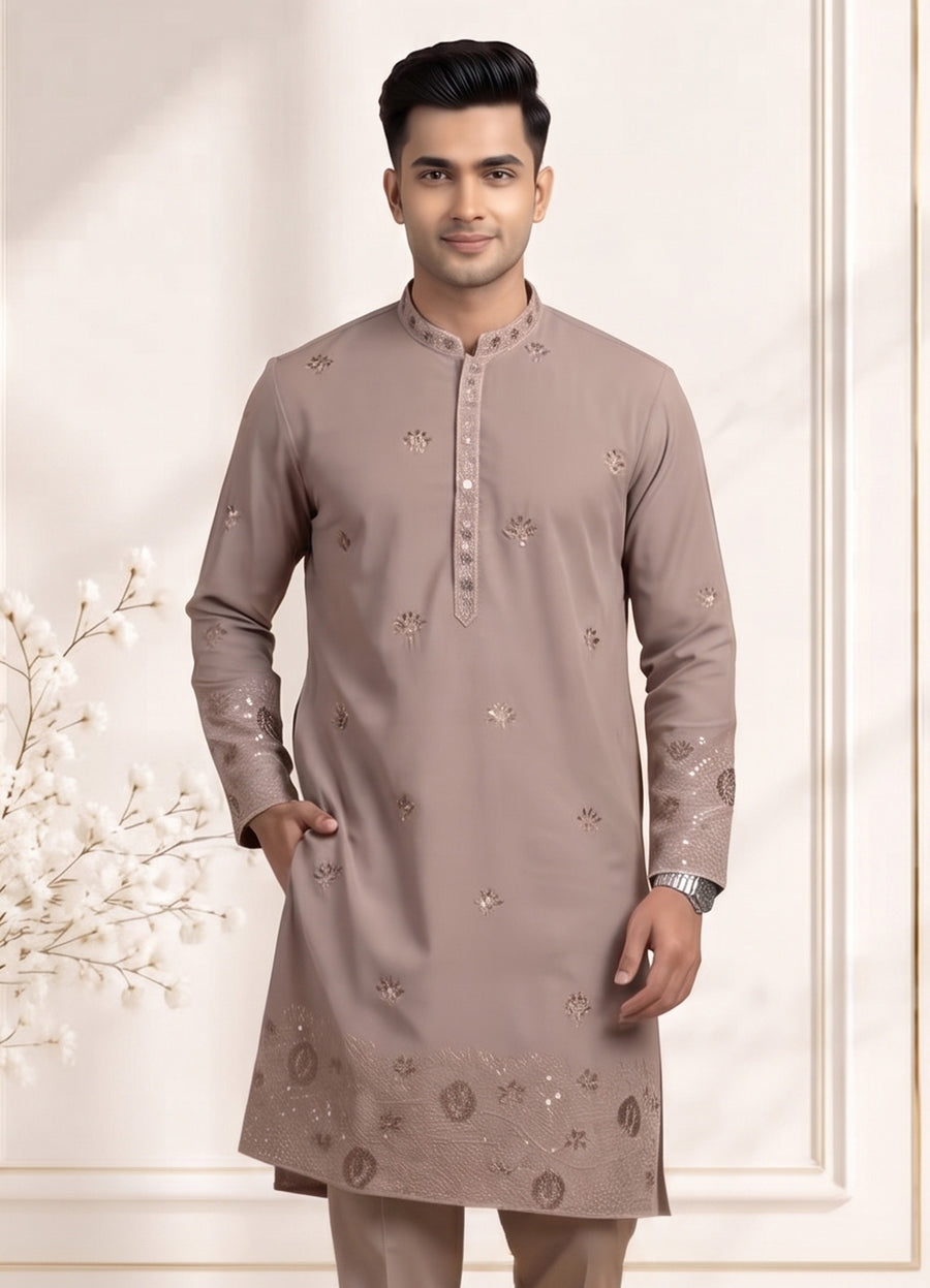 MLS EMBROIDERED KURTA PAJAMA