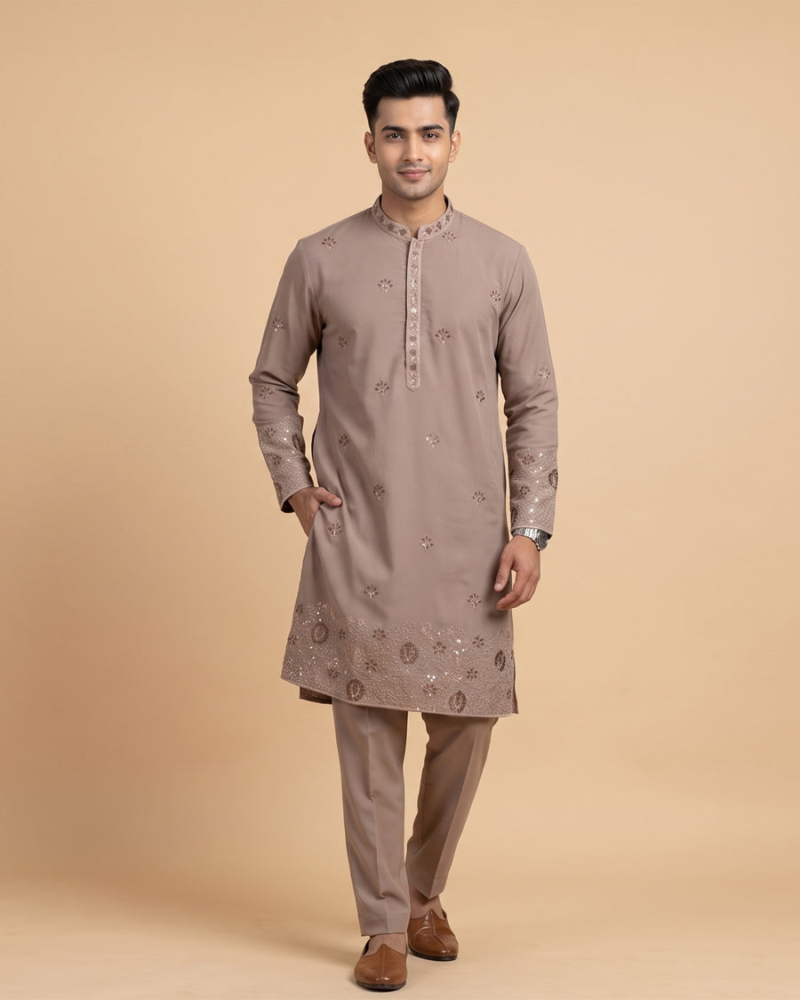 MLS EMBROIDERED KURTA PAJAMA