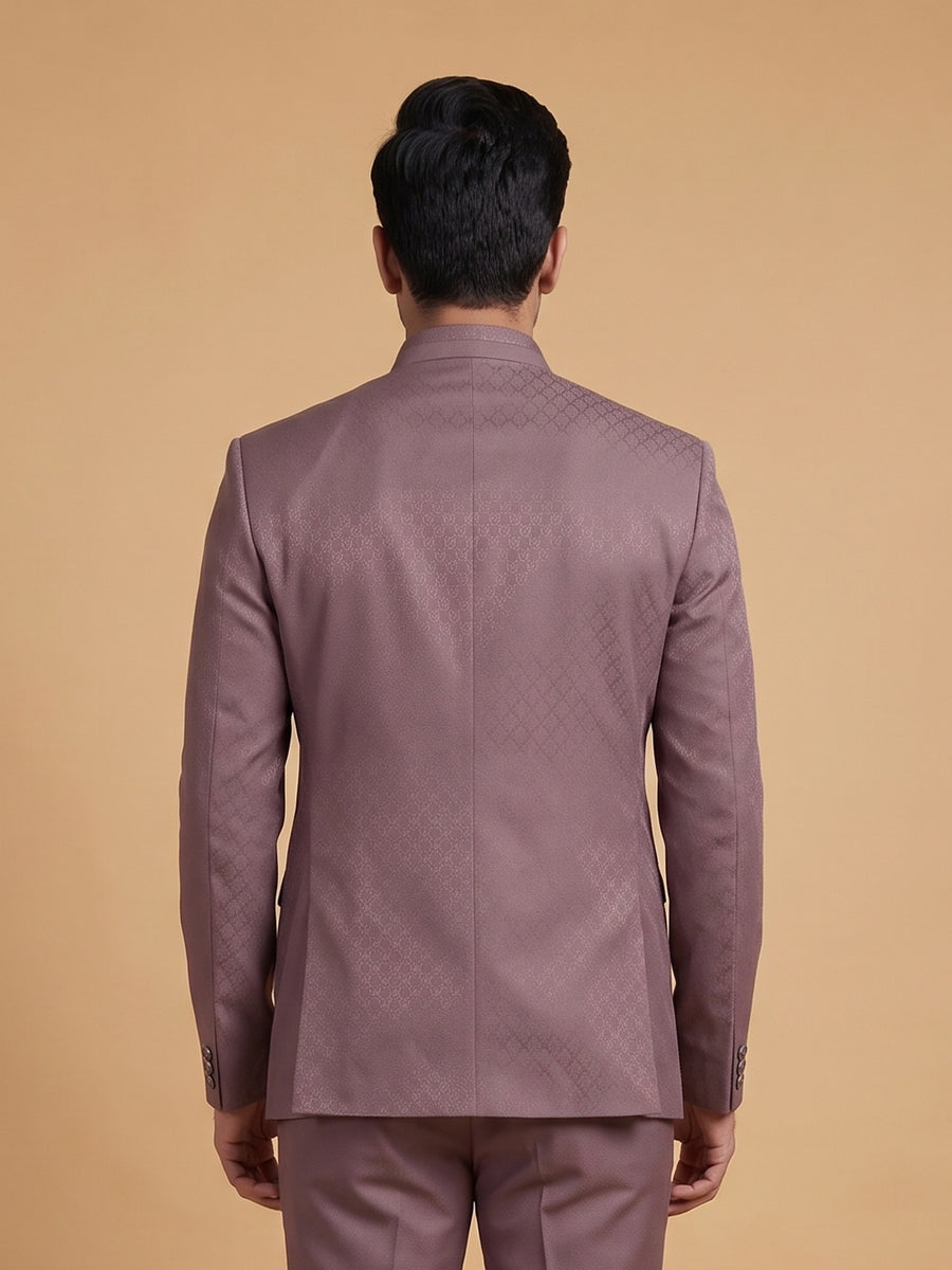 Jacquard Self Textured Jodhpuri Suit 2Pc Jalaj