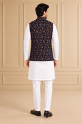 Velvet Embroidered Jawahar Jacket 1Pc Mrinaal