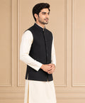 Jute Blend Solid & Plain Jawahar Jacket 1Pc Kanishk