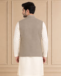 Jute Blend Solid & Plain Jawahar Jacket 1Pc Kanishk