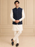Jute Blend Solid & Plain Jawahar Jacket 1Pc Kanishk