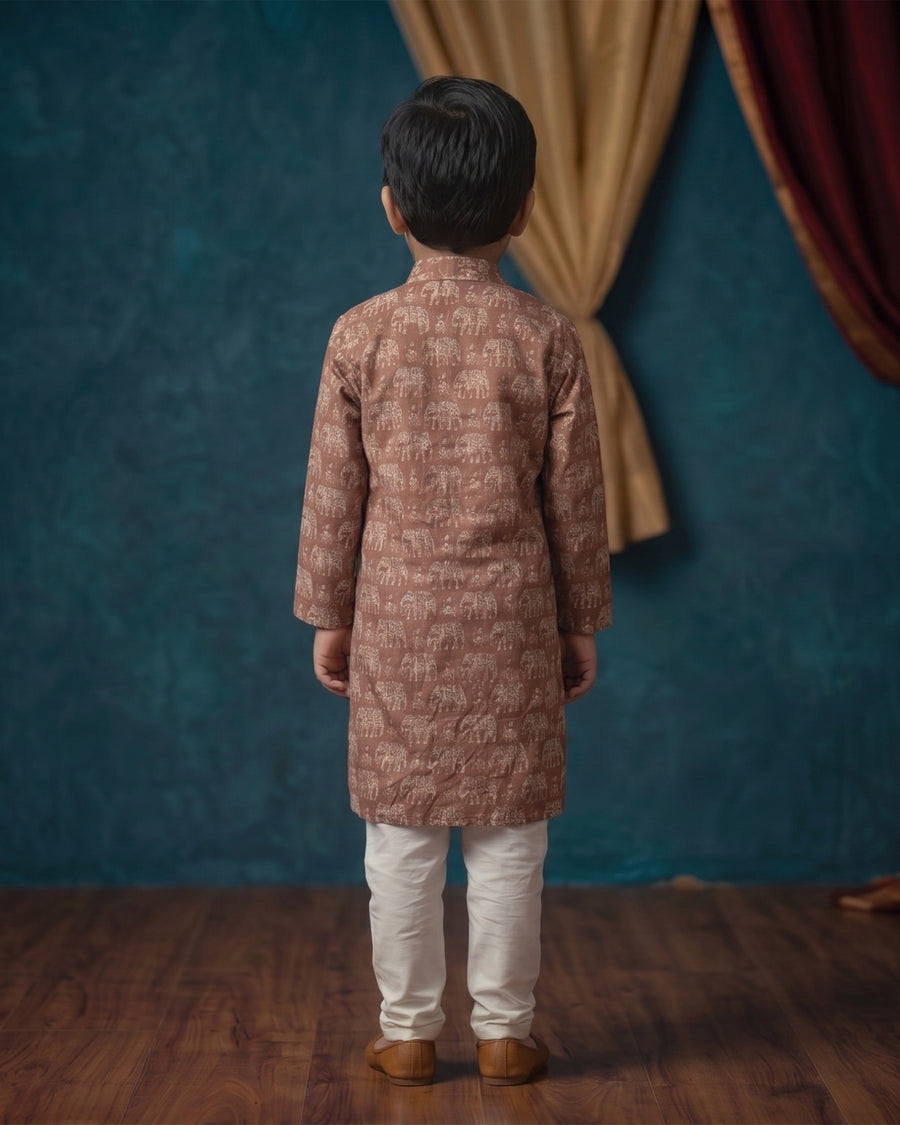 MLS PRINTED KIDS KURTA PAJAMA