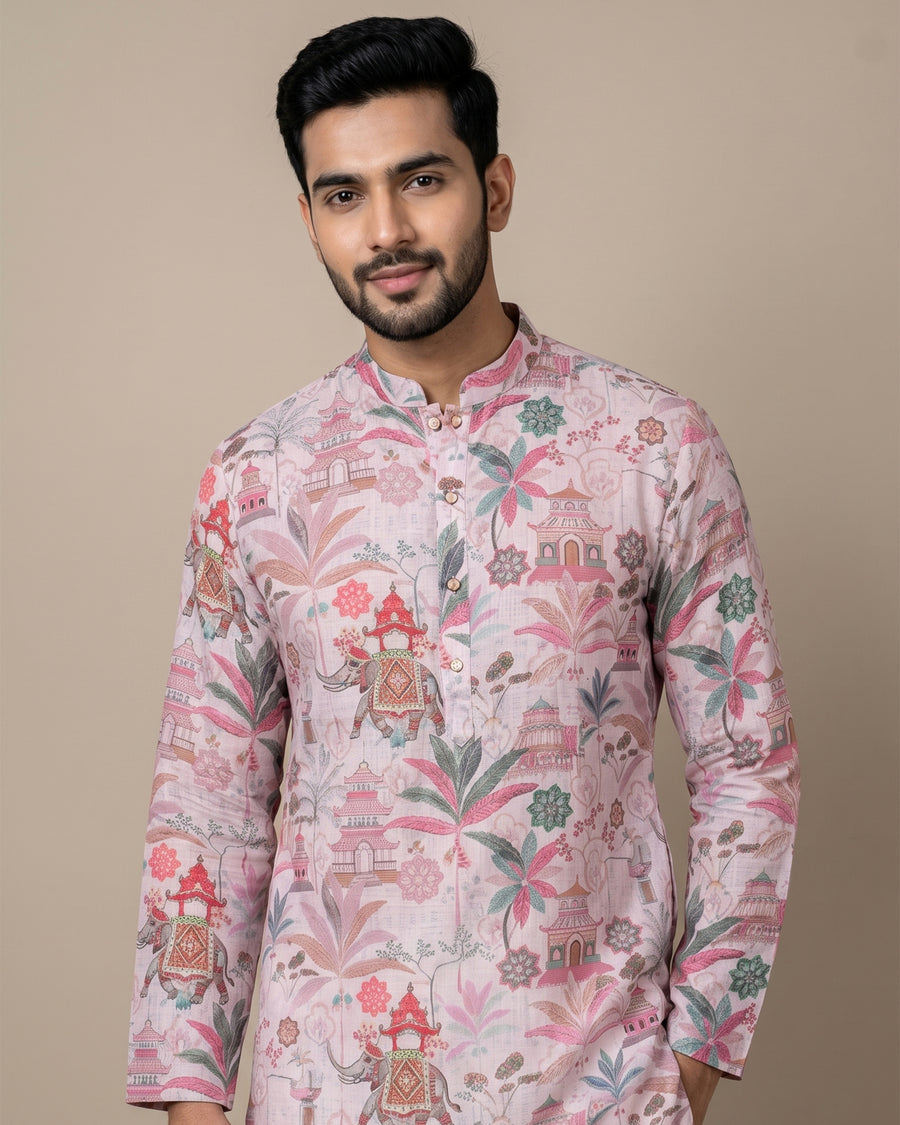 MLS PRINTED KURTA PAJAMA