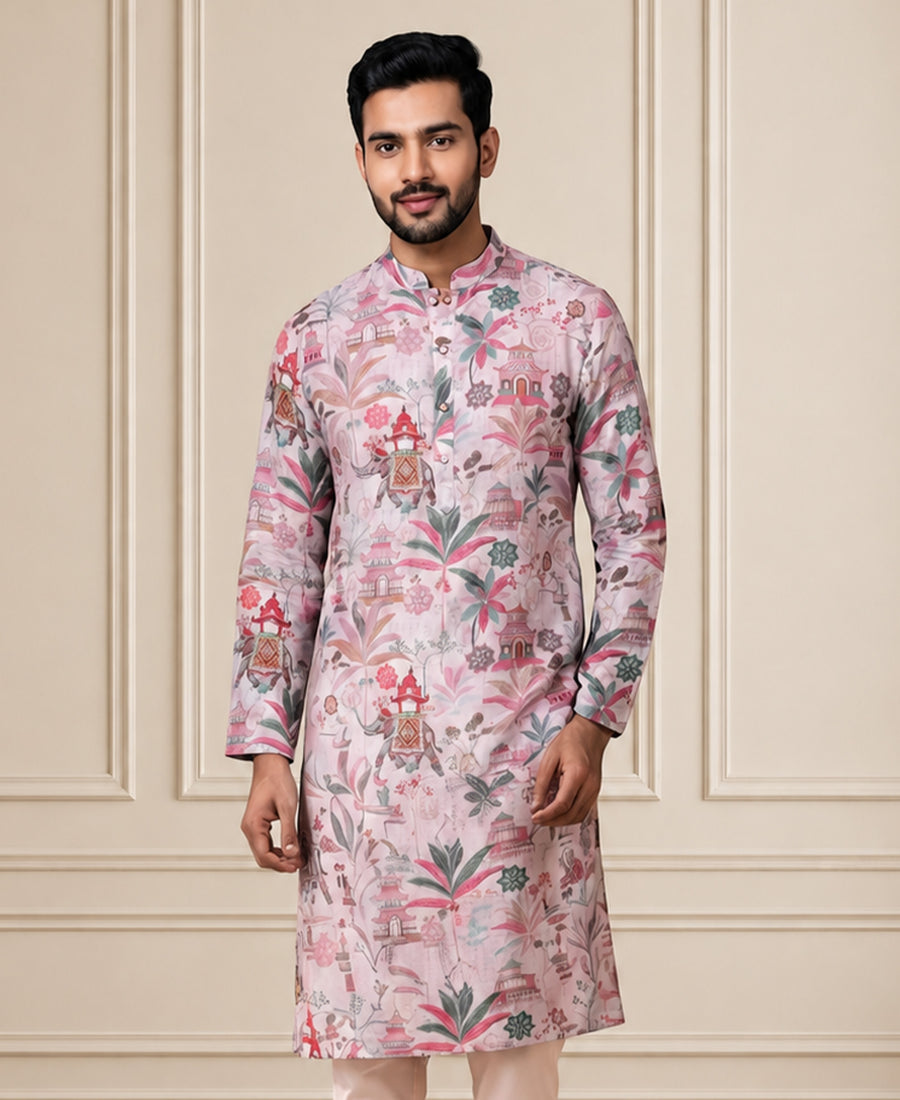 MLS PRINTED KURTA PAJAMA