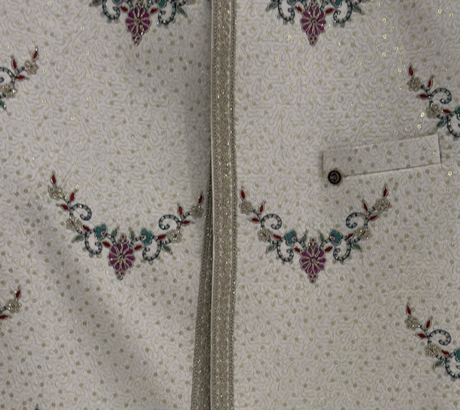 Silk Blend Embroidered Indo Western 2Pc Gul
