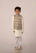 KIDS PRINTED NEHRU JACKET