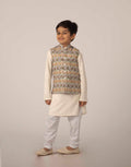 KIDS PRINTED NEHRU JACKET