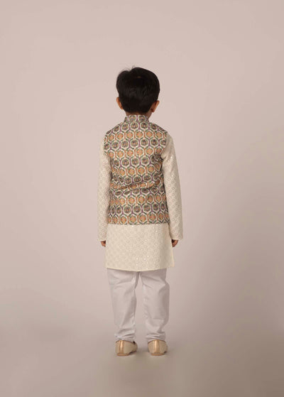 MLS KIDS PRINTED NEHRU JACKET