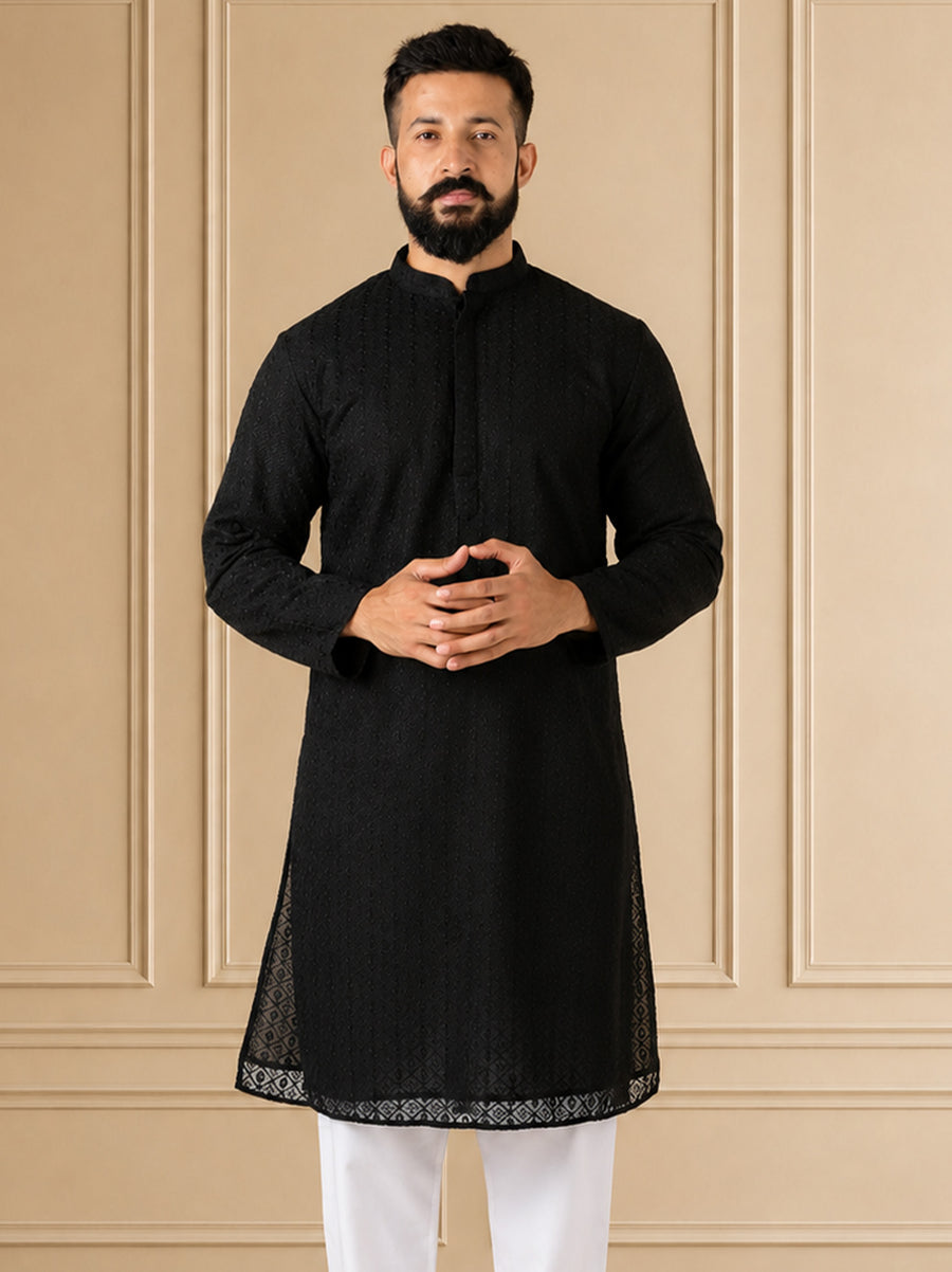MLS CHIKANKARI KURTA PAJAMA