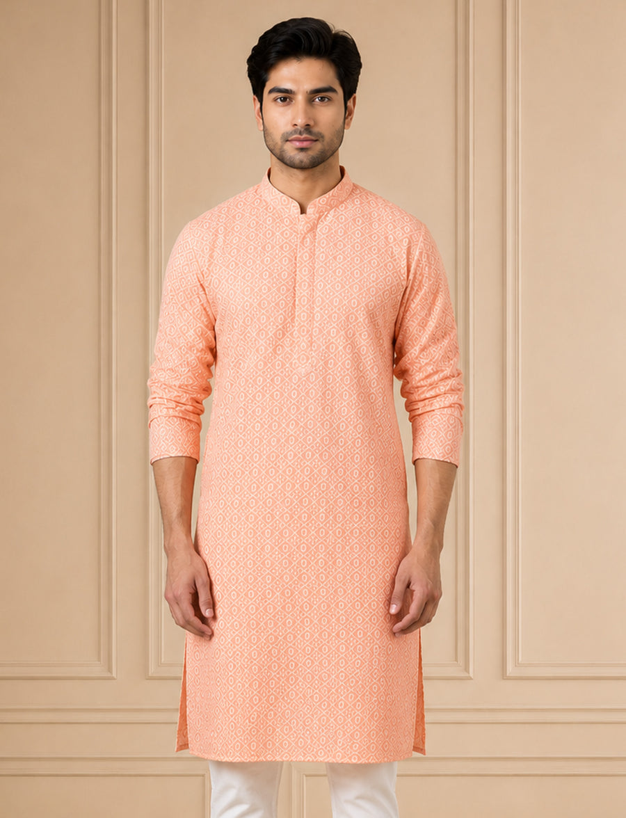 MLS CHIKANKARI KURTA PAJAMA