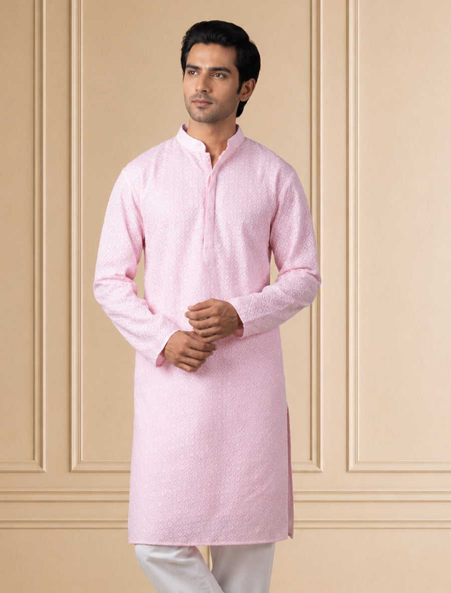 MLS CHIKANKARI KURTA PAJAMA