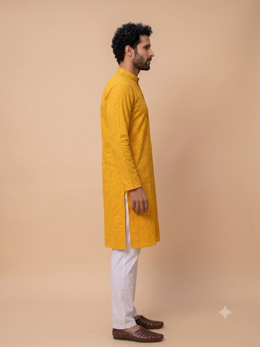 MLS CHIKANKARI KURTA PAJAMA