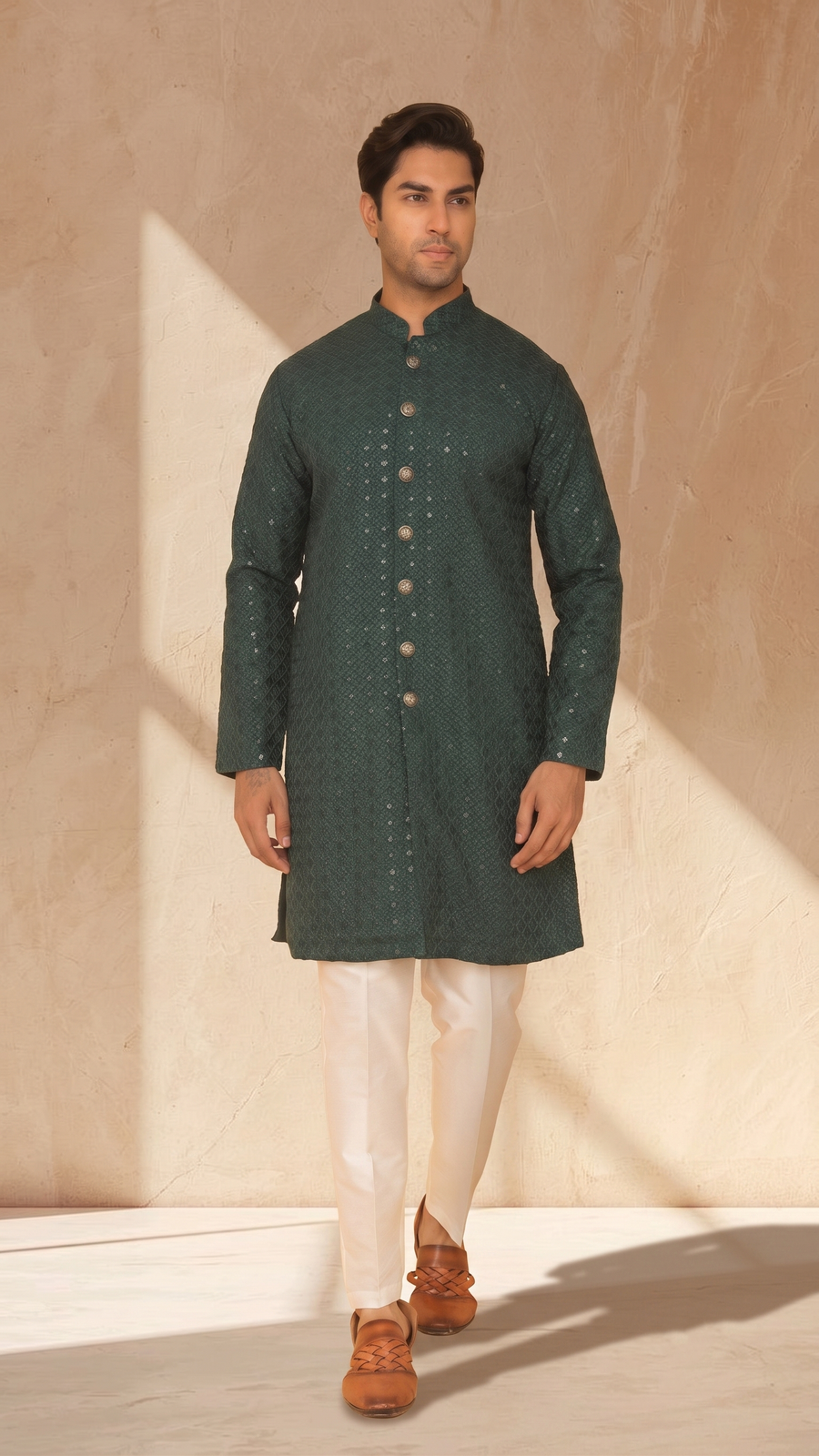 MLS CHIKANKARI KURTA PAJAMA