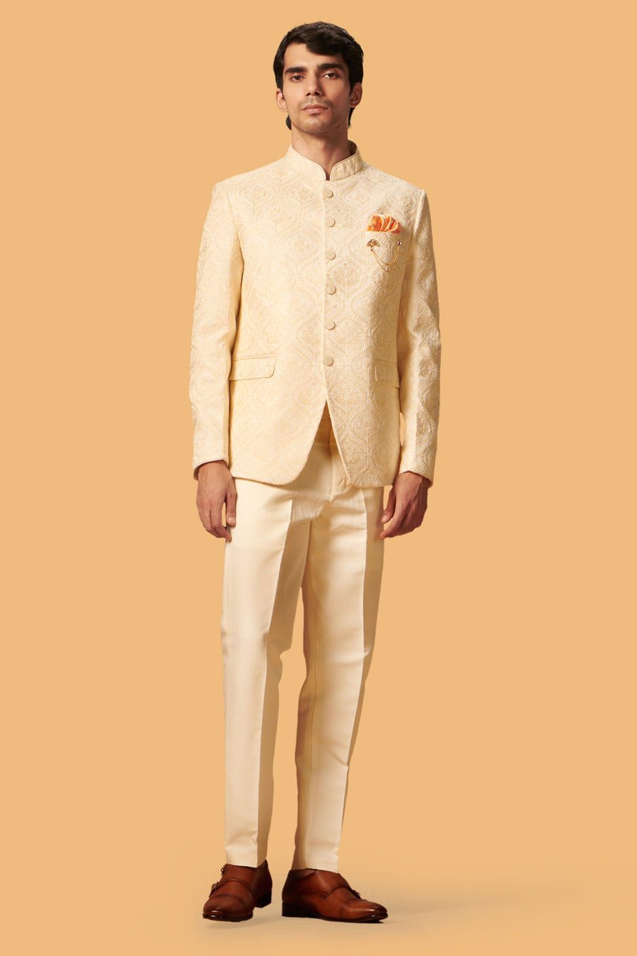 MLS EMBROIDERED JODHPURI SUIT