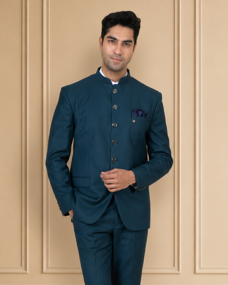 MLS PLAIN JODHPURI SUIT 2PCS