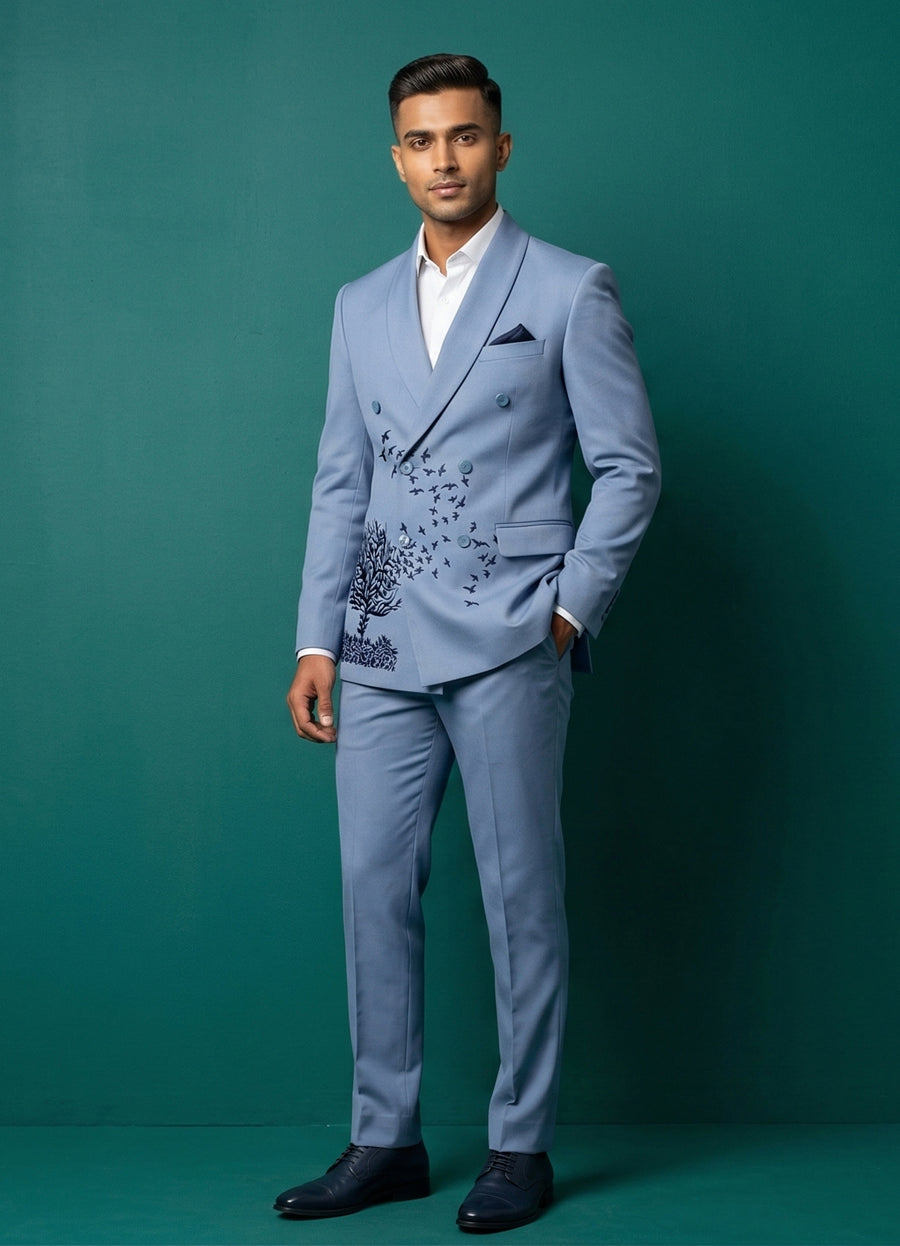 MLS DOUBLE BREASTED SUIT 2PCS