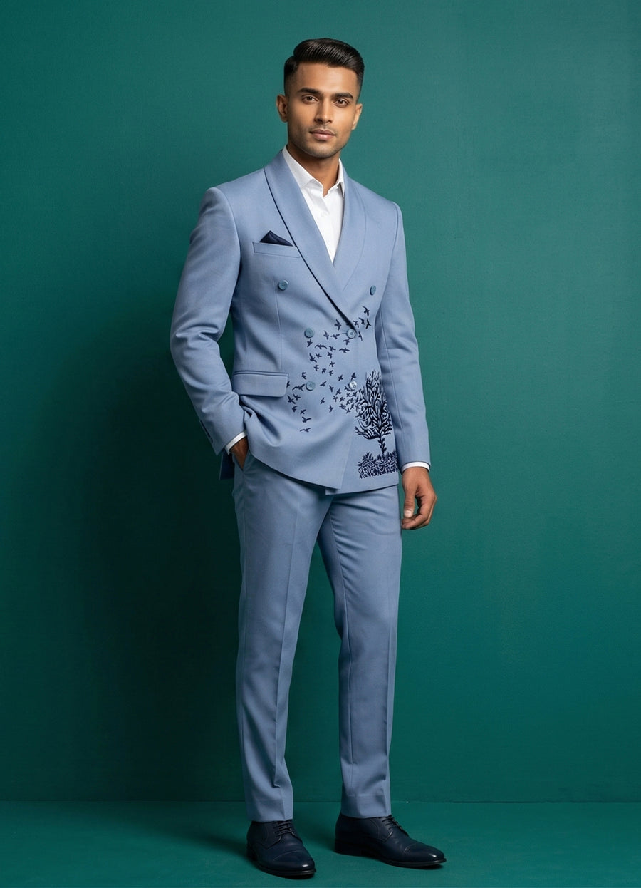 MLS DOUBLE BREASTED SUIT 2PCS