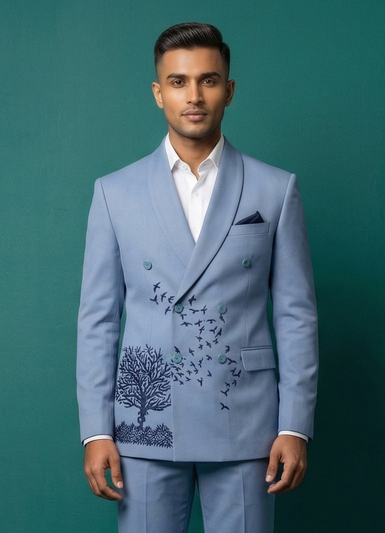 MLS DOUBLE BREASTED SUIT 2PCS