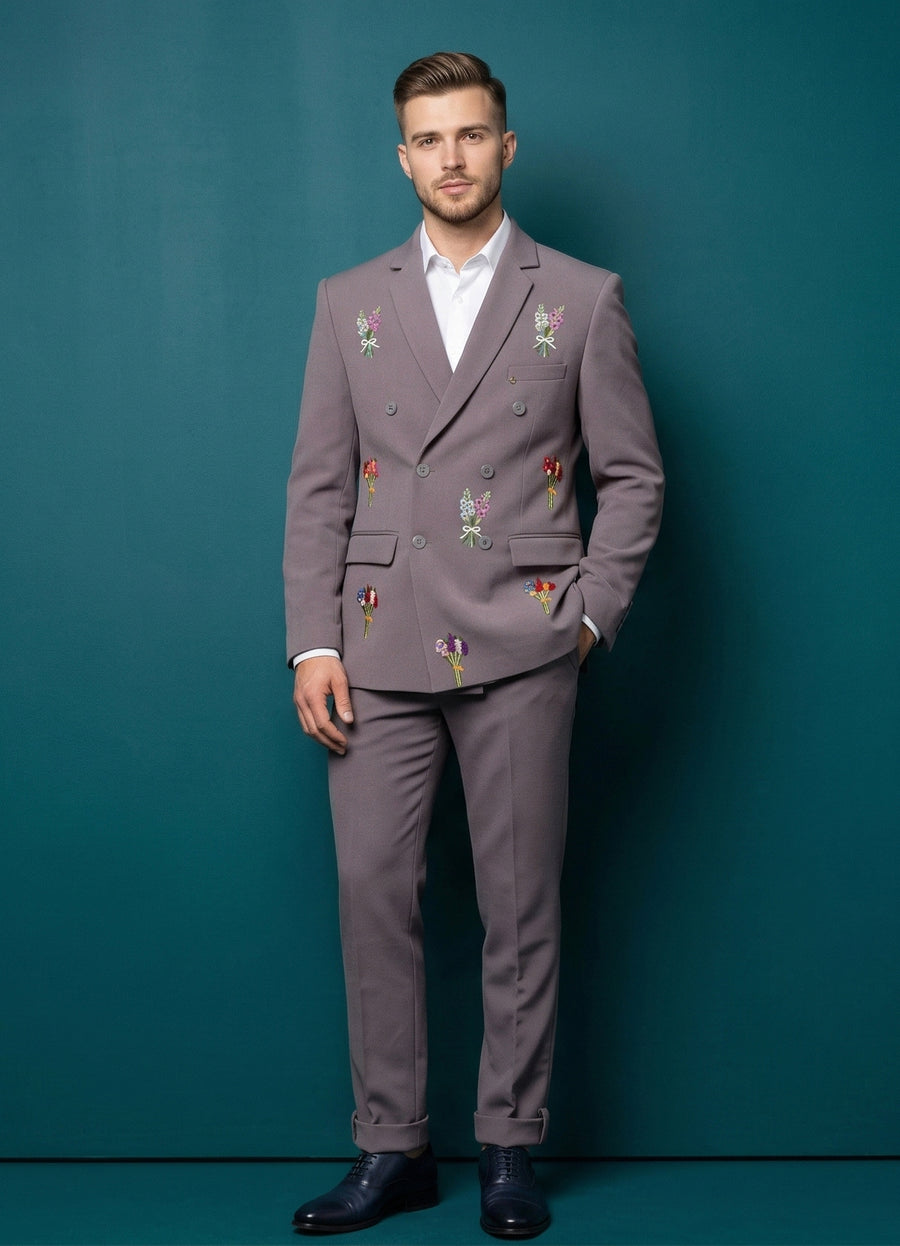 MLS DOUBLE BREASTED SUIT 2PCS