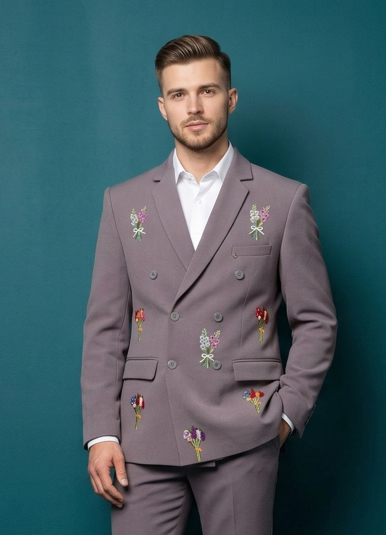 MLS DOUBLE BREASTED SUIT 2PCS