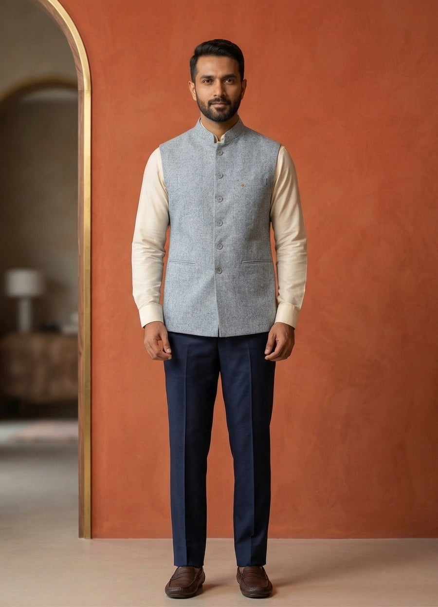 MLS PLAIN JAWAHAR JACKET 1PC