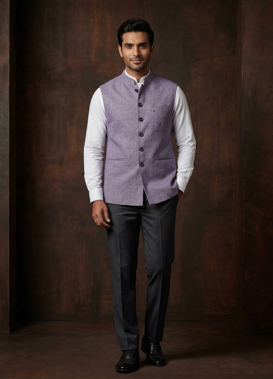 MLS PLAIN JAWAHAR JACKET 1PC