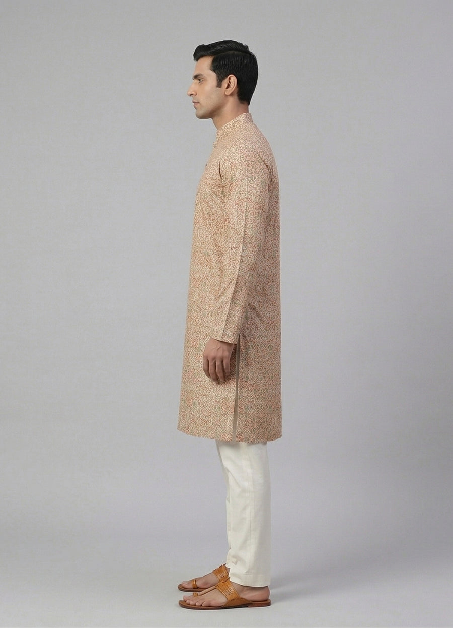 MLS PRINTED KURTA PAJAMA 2PCS