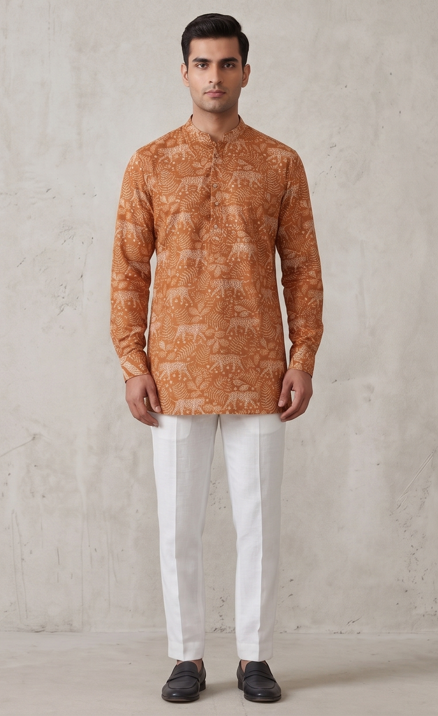 MLS PRINTED SHORT KURTA F/S