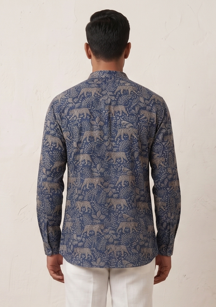 MLS PRINTED SHORT KURTA F/S