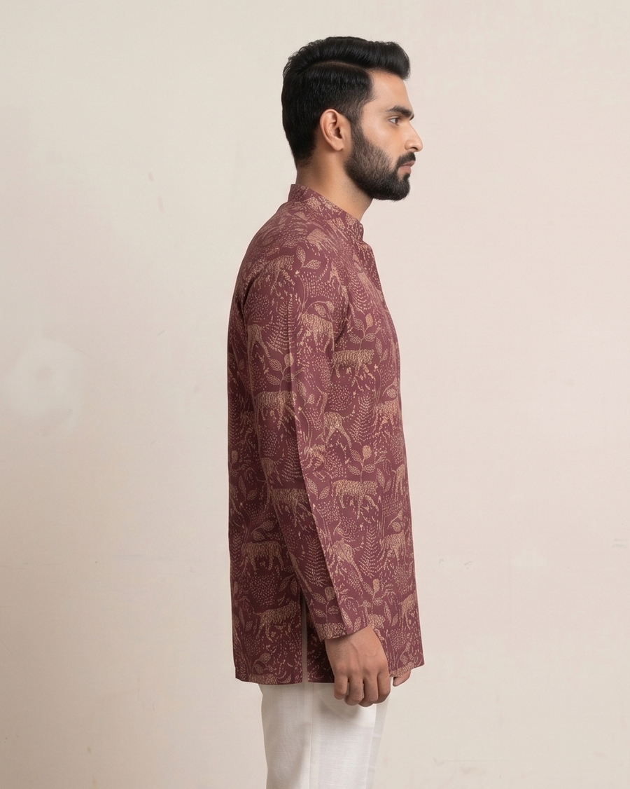 MLS PRINTED SHORT KURTA F/S