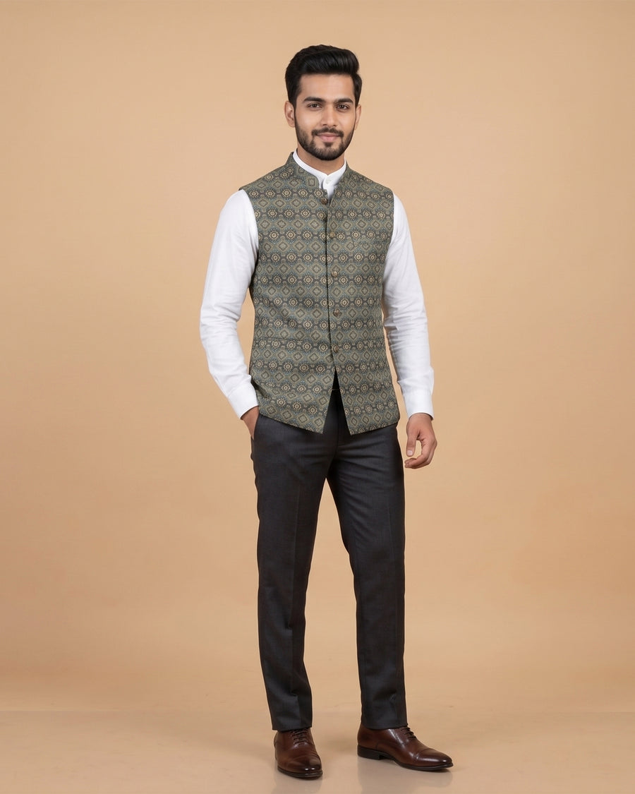 MLS PRINTED JAWAHAR JACKET