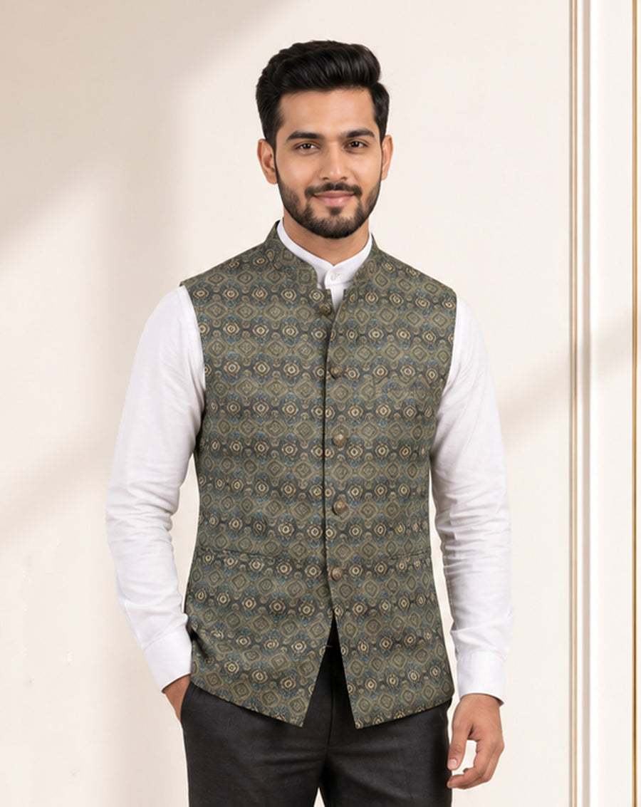 MLS PRINTED JAWAHAR JACKET