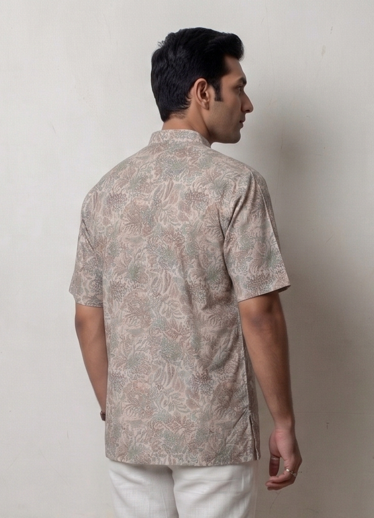 MLS PRINTED SHORT KURTA H/S