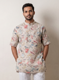 MLS PRINTED SHORT KURTA H/S