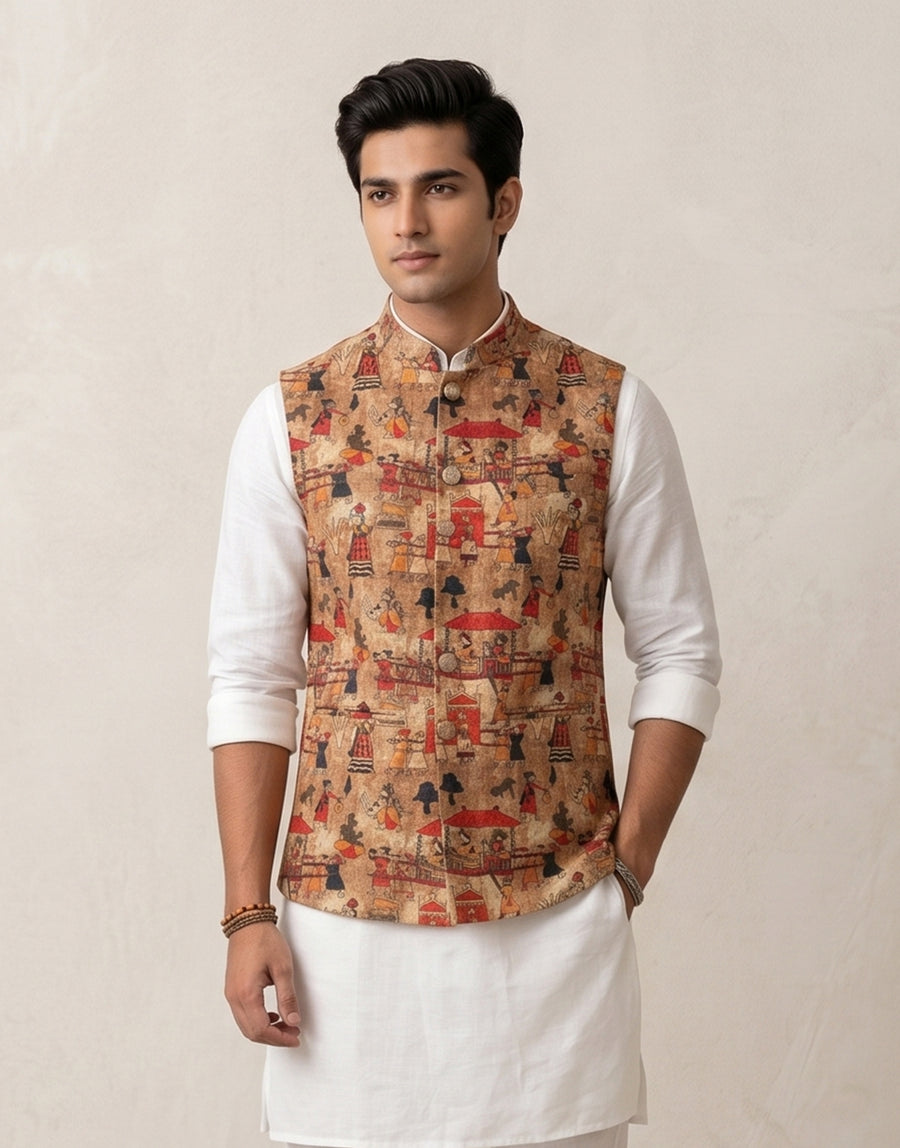 MLS PRINTED JAWAHAR JACKET