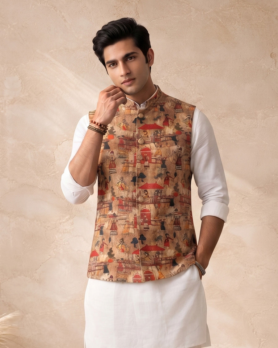 MLS PRINTED JAWAHAR JACKET